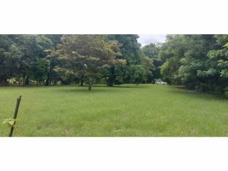 Scenic mountain view from large fenced flat land in Chame Panama