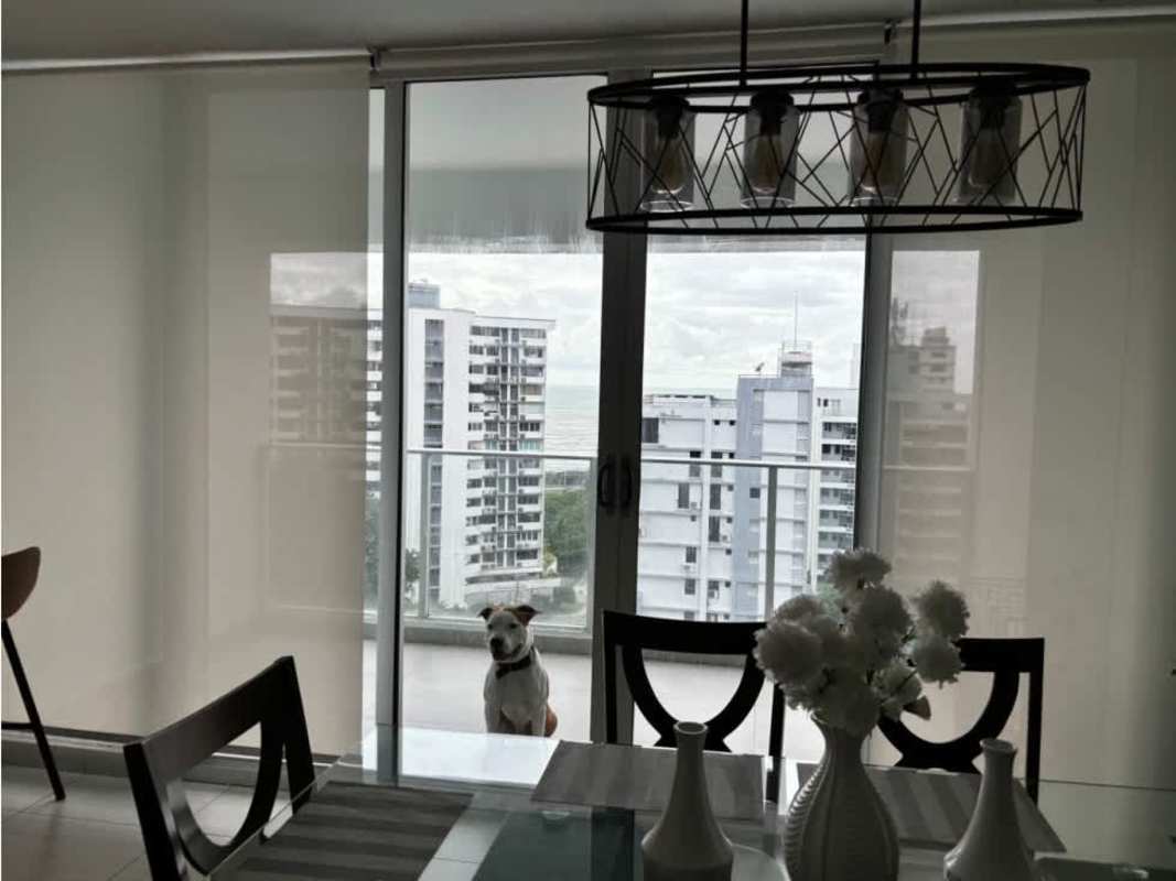 Bedroom with ocean views, built-in closet, split AC PH Le Mare Coco del Mar Panama