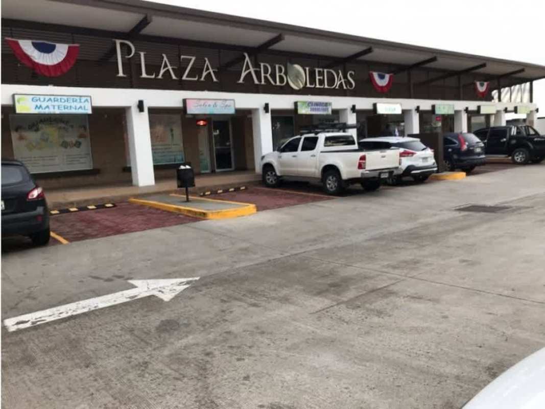 Retail plaza in Costa Verde Arboledas La Chorrera Panama with storefronts