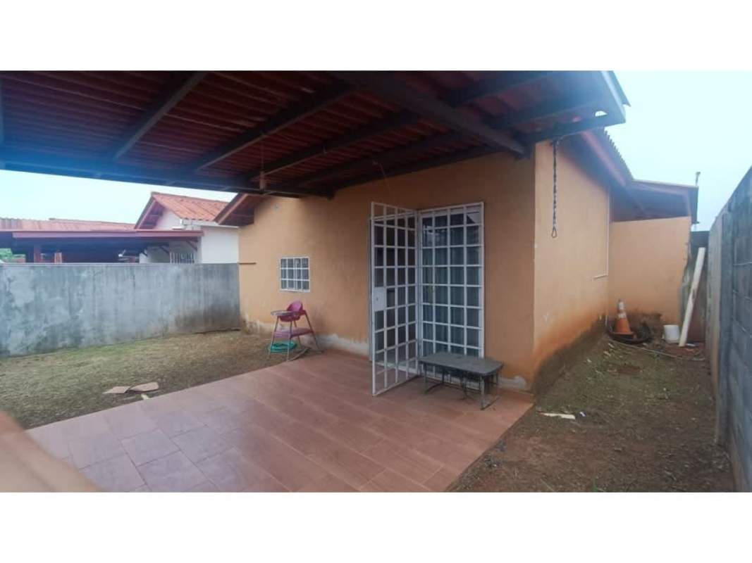 Private backyard terrace with grass and tiled patio in Arboledas Costa Verde La Chorrera Panama