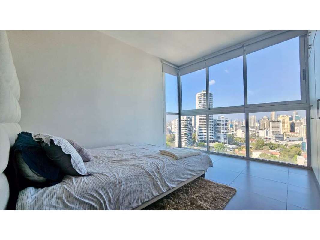 Contemporary kitchen with granite countertops and appliances in PH Signature Point Panama City