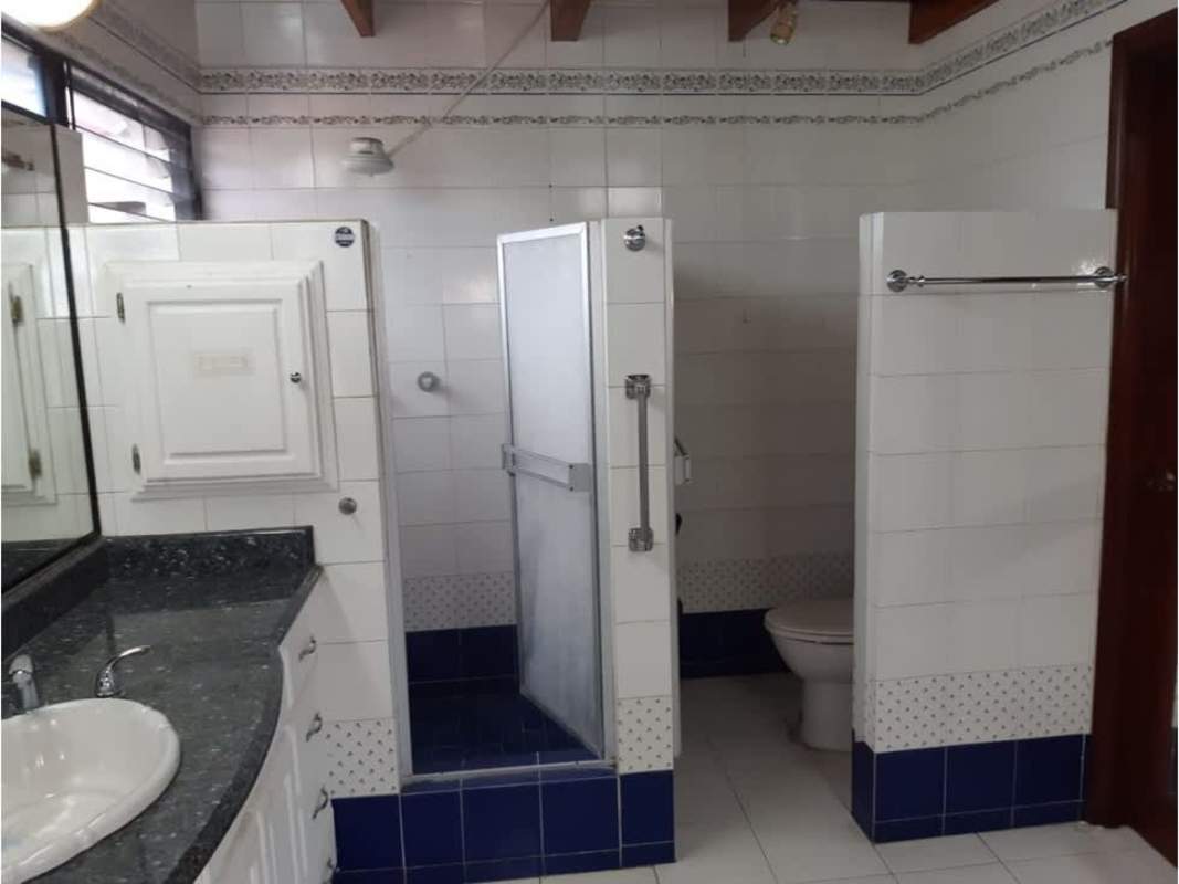 Traditional bathroom with granite sink counter, large mirror in Betania Panama