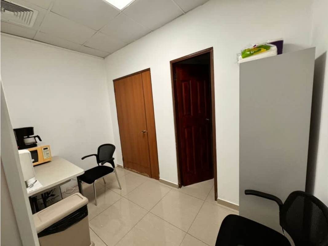 Compact kitchenette with countertop inside commercial office Calle 50 Panama