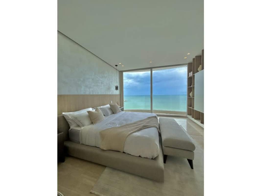 Family room media lounge area in furnished luxury apartment PH The Towers Punta Paitilla Panama