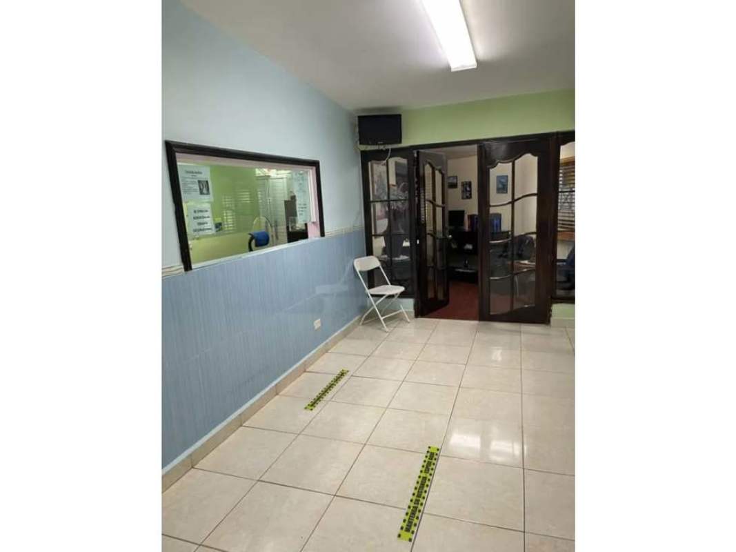 Spacious lobby with tiled floors foldable glass doors commercial property Betania Panama