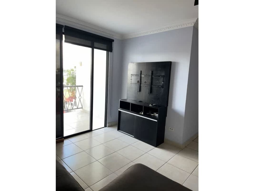 Kitchen with granite countertops, dark cabinets, ceramic tiles PH Paradise Towers Panama