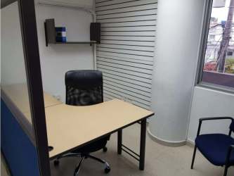 Partition walls L-shaped desk visitor chair PH Milano Office Panama