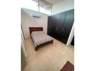 Bright guest bedroom with large windows, AC, closet and tile floors at Paradise Point Gorgona Panama