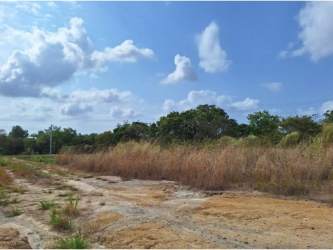 Flat open terrain with electrical post in Coronado beach community Panamá Oeste
