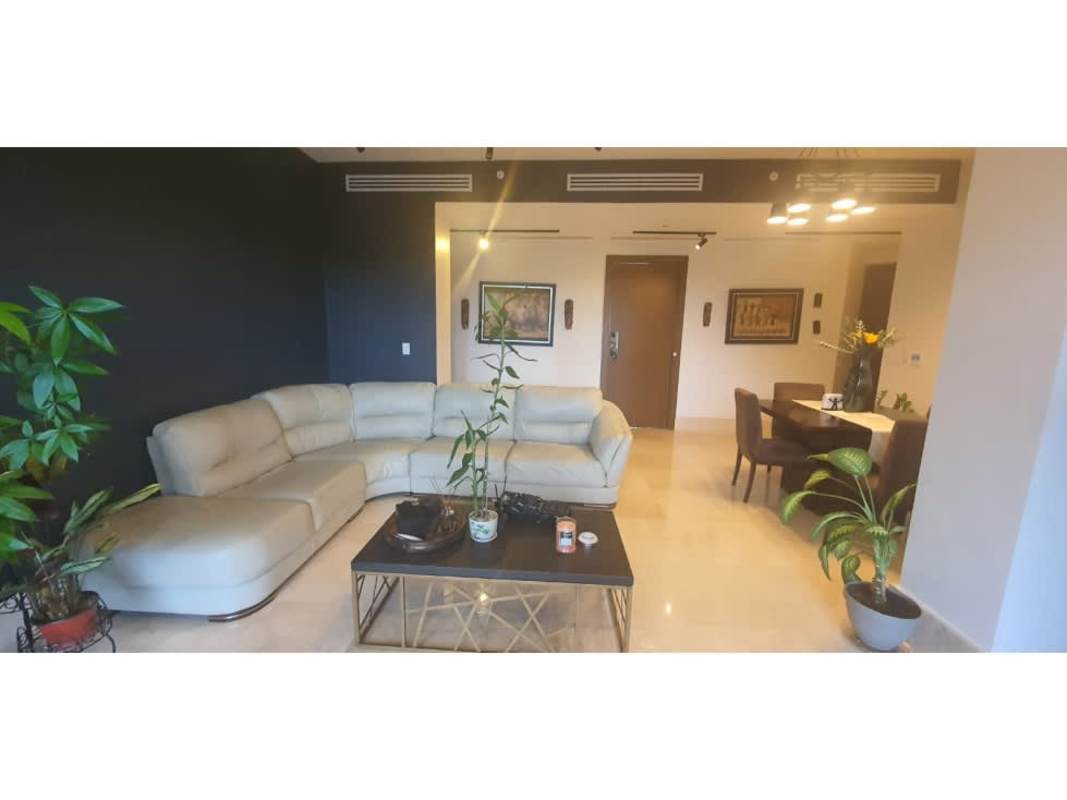 Fully equipped modern kitchen with granite counters and stainless appliances in The Reserve Santa Maria Panama