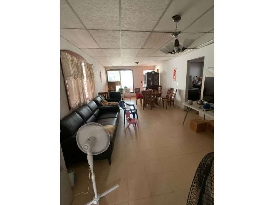 Utility laundry space with sink side of house Villa de las Fuentes Panama