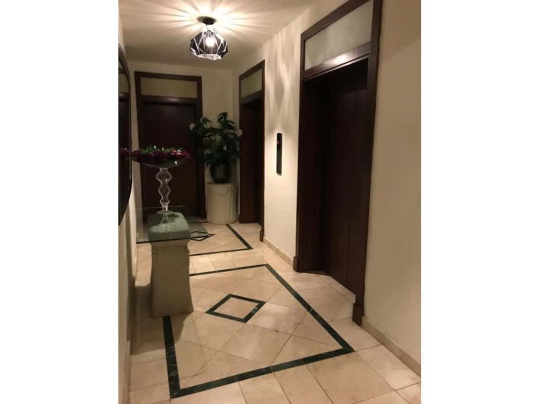 Spacious master bedroom with ensuite bath and private balcony city view PH Golden Palace Punta Paitilla Panama