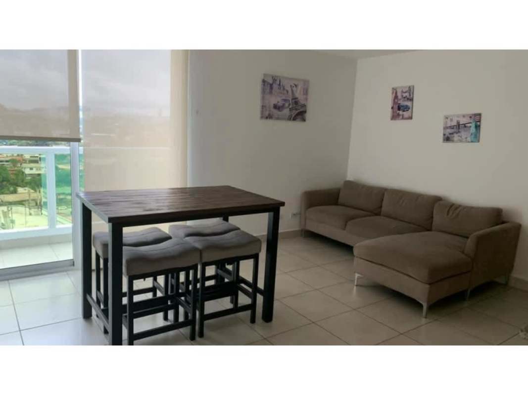 Dining space next to private balcony with sunset view PH El Mare 600