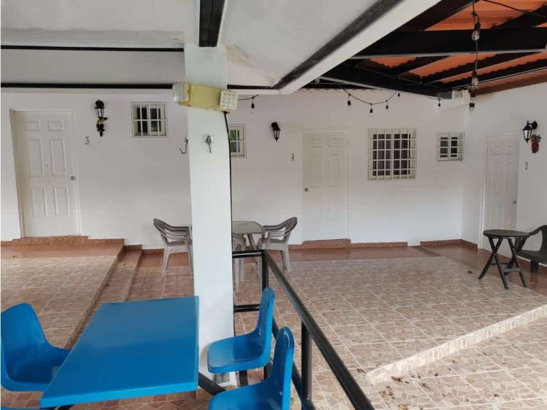 Bedroom with air conditioning, bed and bunks Anton beach house for sale Panama