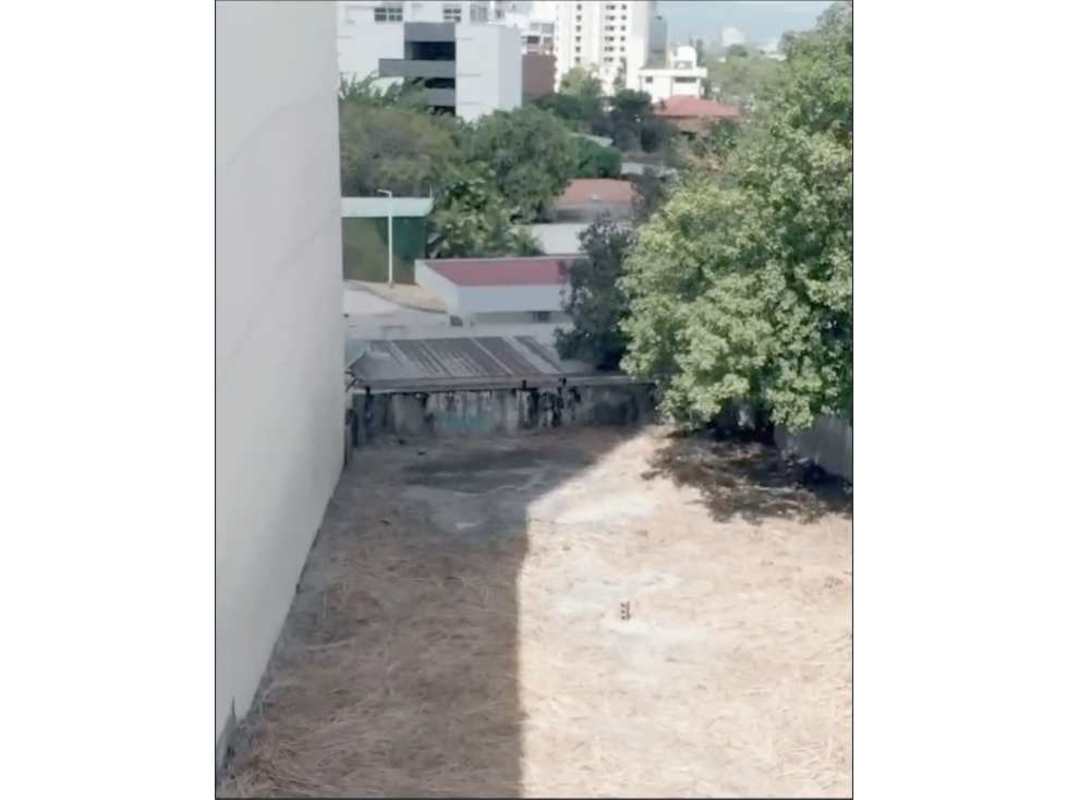 Empty lot in prime Coco del Mar area surrounded by city buildings ideal for commercial or residential use Panama