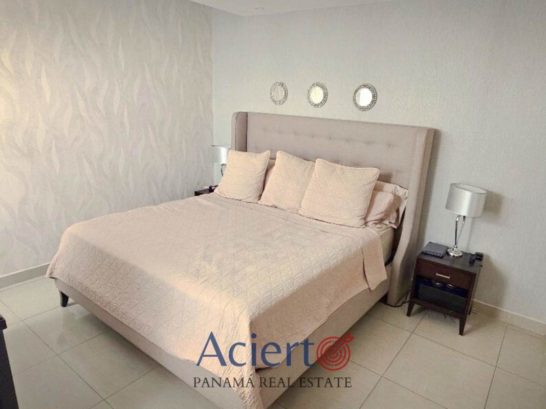 Modern closed kitchen with granite countertops in PH Coral Tower Panama City