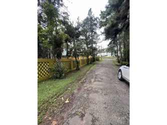 Private gravel driveway with fencing and mature trees Cerro Azul Panama