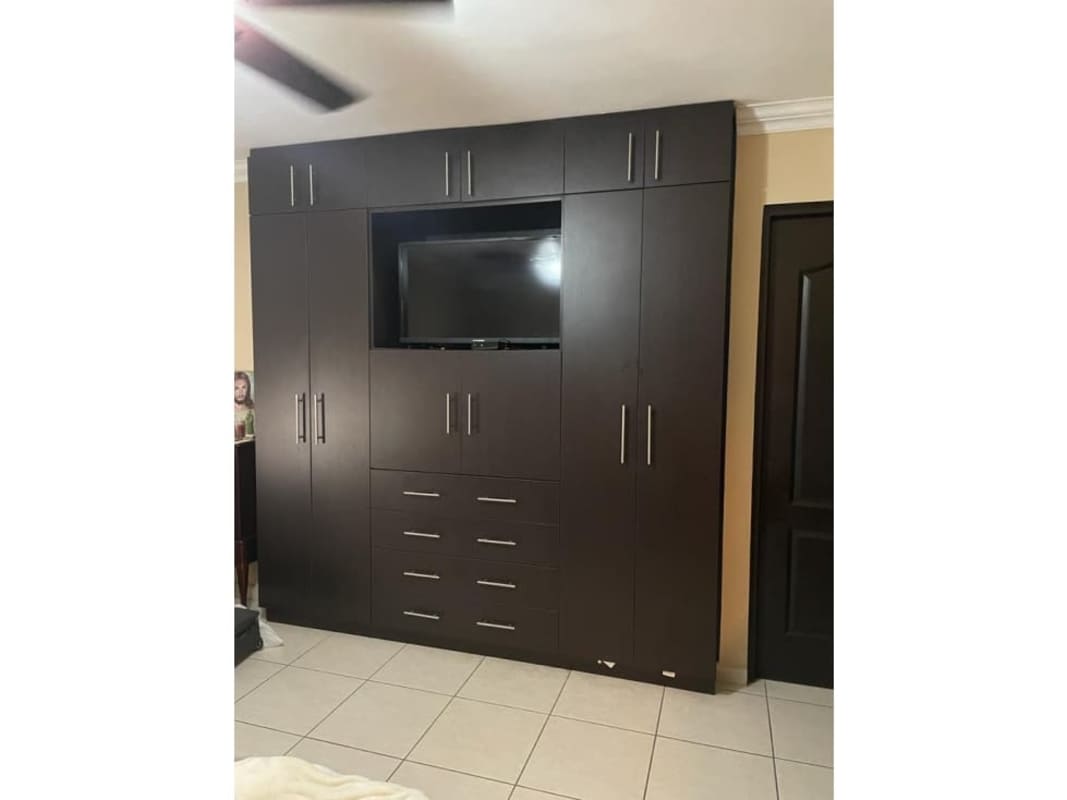 Full bathroom with glass shower enclosure and vanity in PH Coco Mar