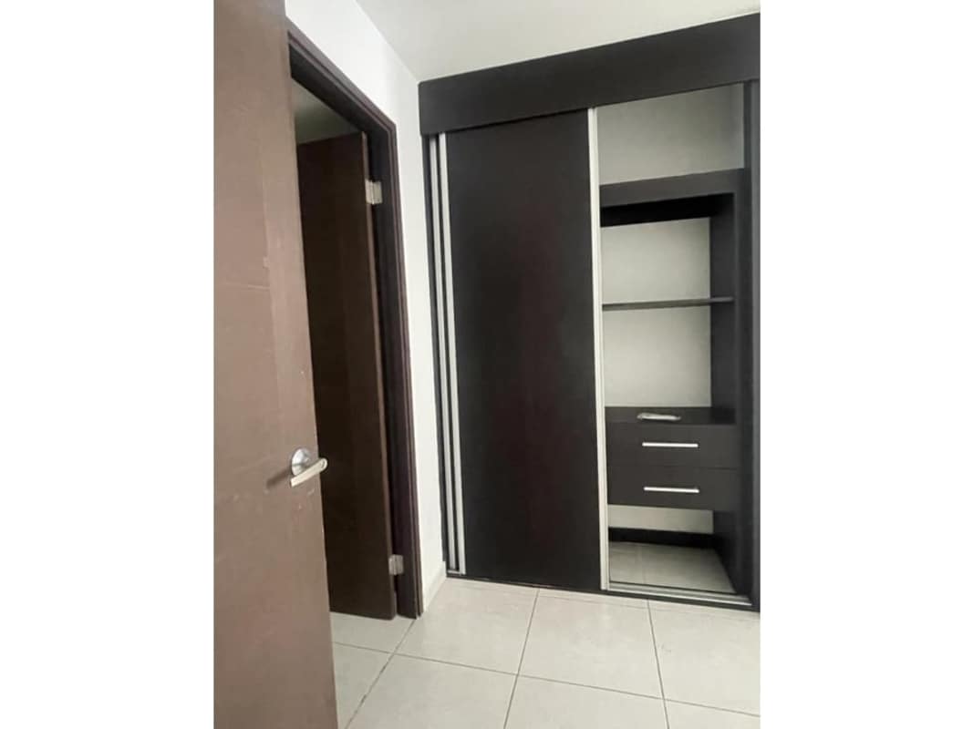 Built-in closet in modern apartment bedroom PH Bay View Tower Avenida Balboa Panama