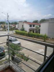 Panoramic balcony overlooking quiet suburban street in Nuevo Arraiján Panama