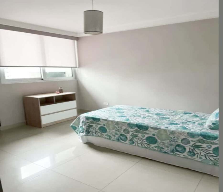 Laundry nook with washer dryer space granite counter Belle View Tower Panama