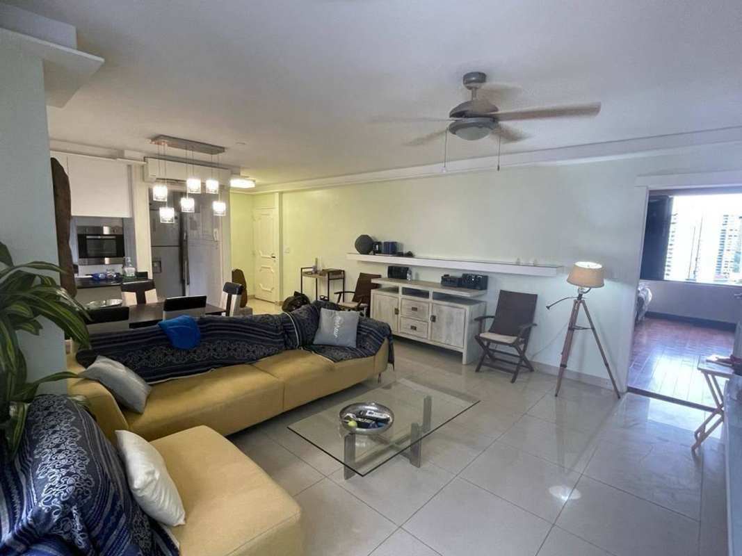 Spacious open living and dining area with balcony access PH Paitilla Premium Panama