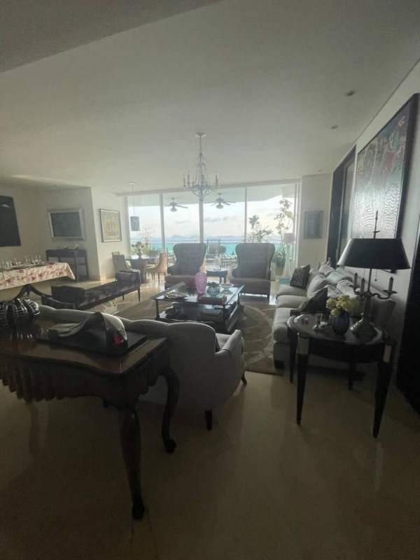 Gourmet kitchen with island, pendant lighting, premium appliances Ocean Reef Towers Punta Pacifica Panama