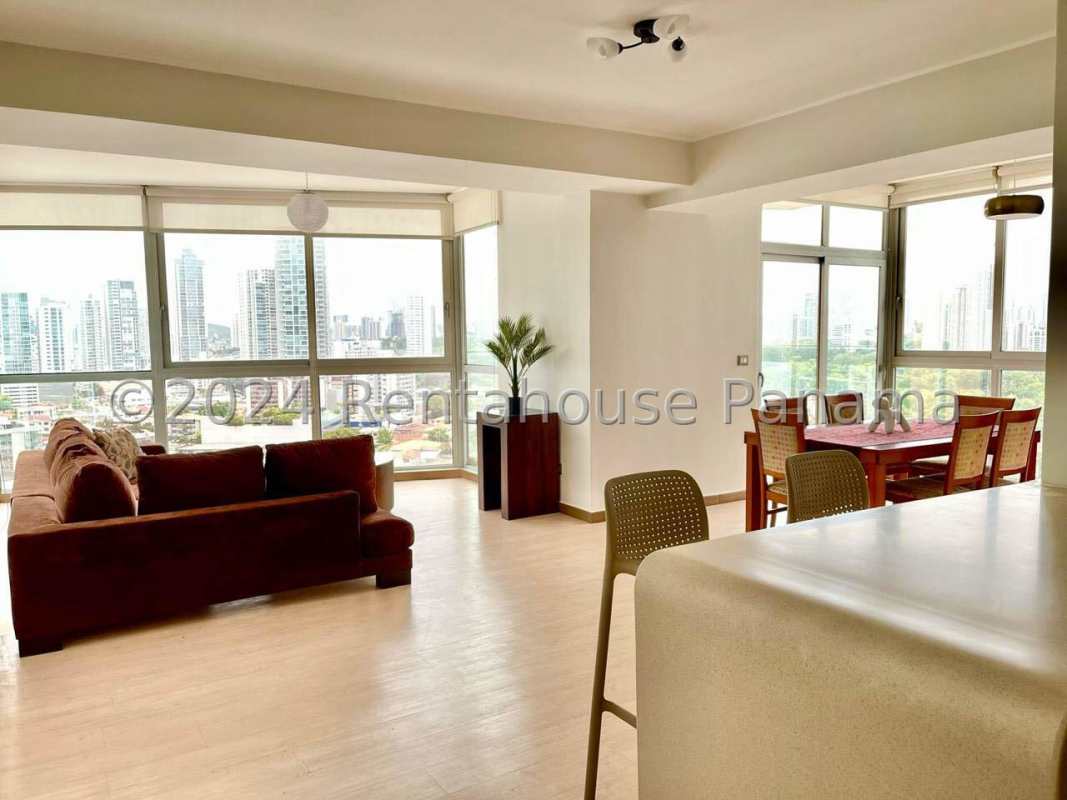 Spacious bedroom with large windows and ocean view in Quartier Del Mar Coco del Mar Panama City