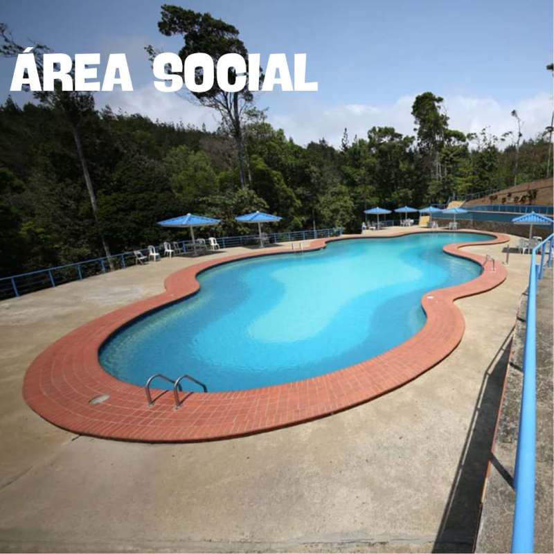 Large swimming pool with recreation area in mountain gated community Cerro Azul Panama