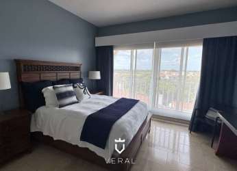 Elegant master bedroom with terrace access and ocean view in PH Puntarena Beachfront Panama