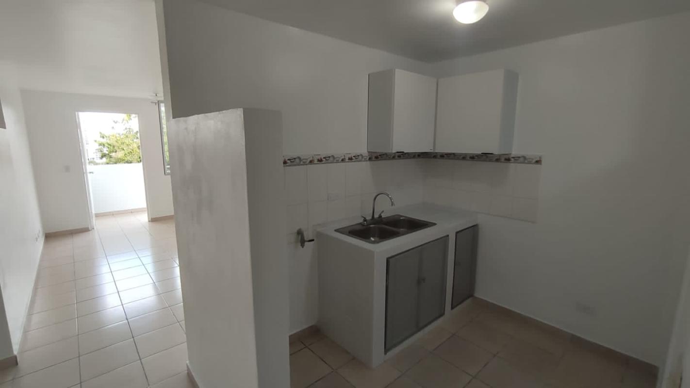 Laundry space with sink window and shelf in apartment Hato Pintado Panama City