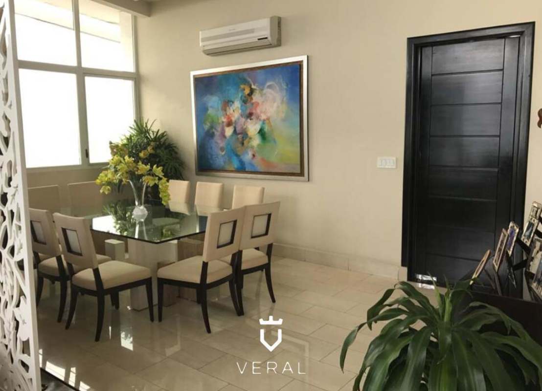 Modern dining room large windows in luxury loft PH Puntarenas Coco del Mar