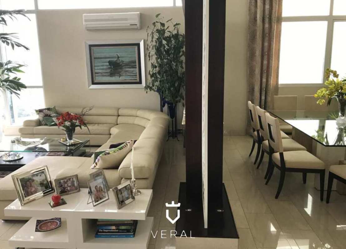 Open concept marble floor living dining room with ocean view PH Puntarenas