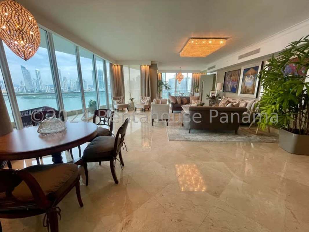 Contemporary luxury kitchen marble floor island granite countertops PH The Point