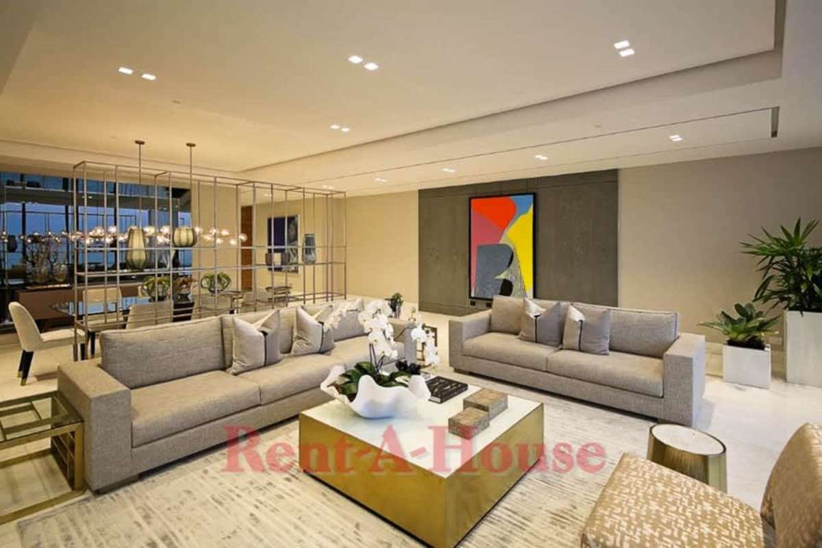 Elegant dining area with sea views at The Residences Punta Pacifica luxury condo