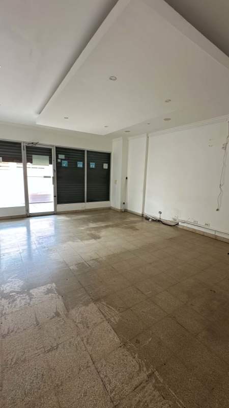 Partitioned commercial interior space with tile flooring on Via Argentina for rent Panama City
