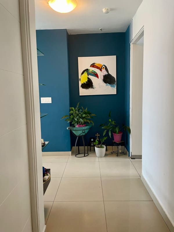 Open concept kitchen with appliances and granite counters in PH Sevilla Costa del Este Panama