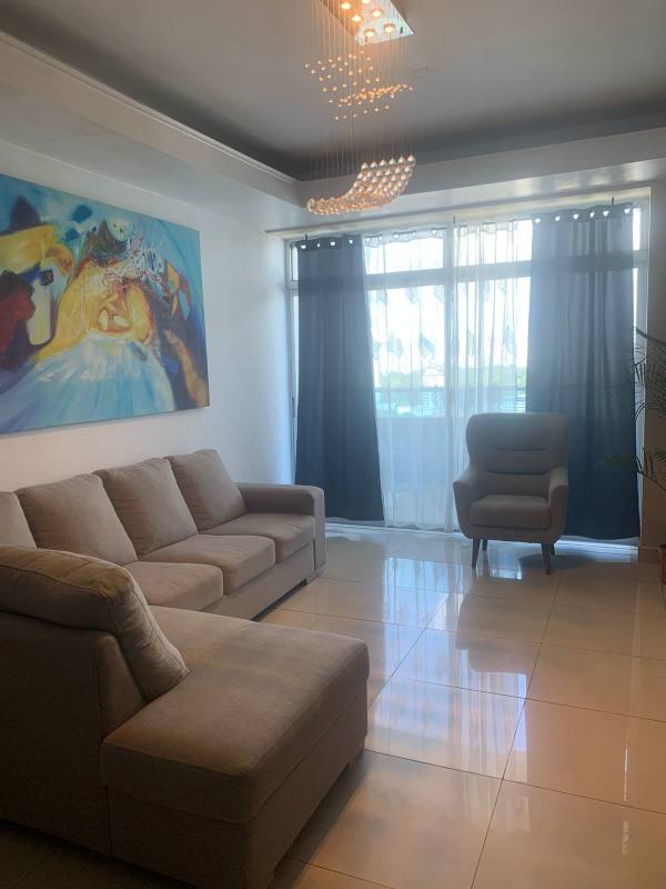 Bright living room apartment with modern decor city view PH Famagosta Loft San Francisco Panama