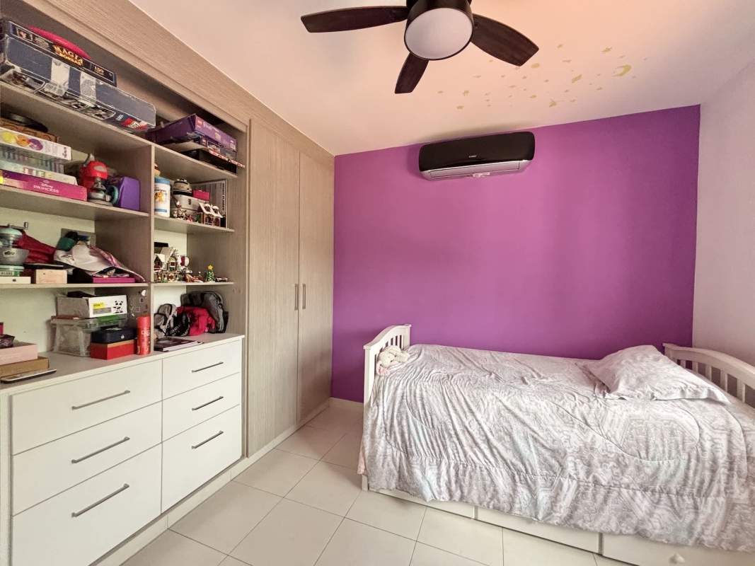 Spacious open plan living and dining with large windows to private pool patio