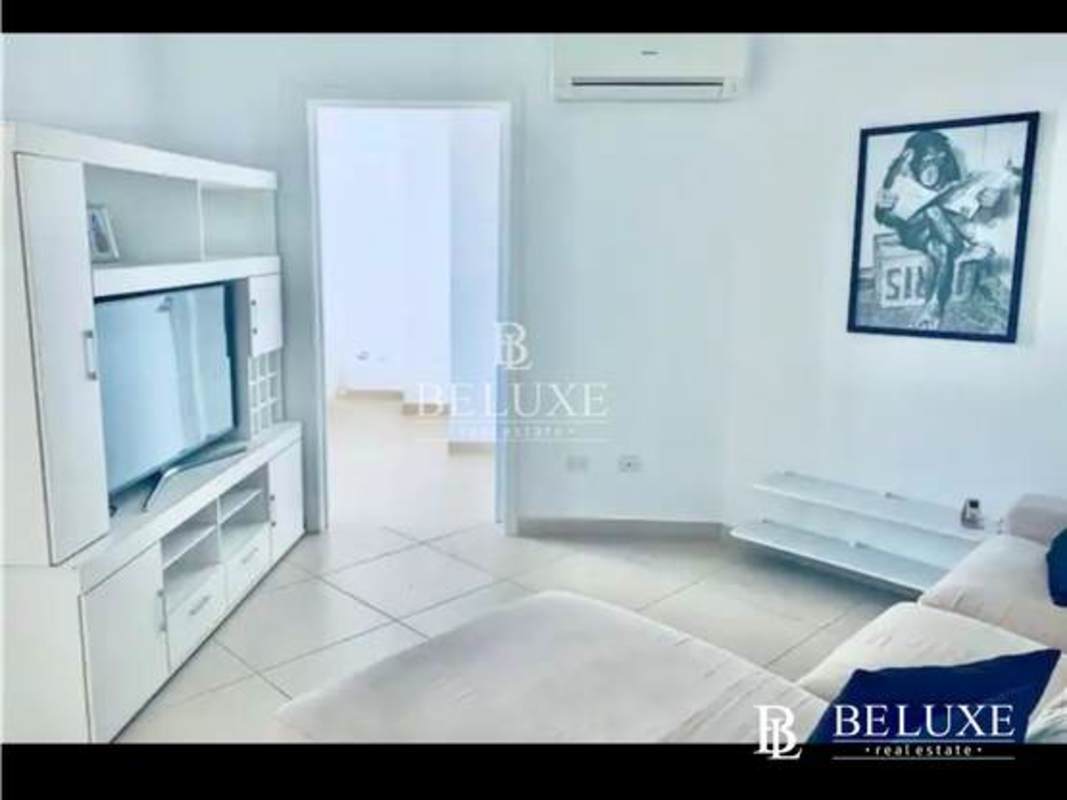 Marble finished bathroom with walk-in shower and modern fixtures luxury condo Panama
