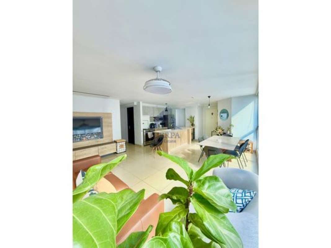Bright open living & dining with large windows, modern décor, PH Villa Vista Via España