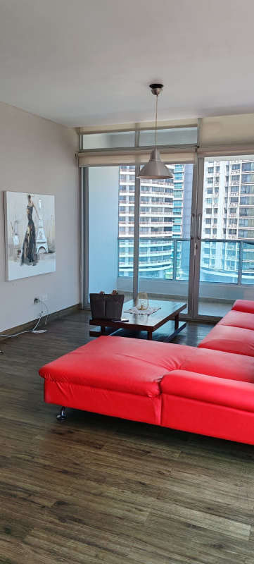 Hallway leading to open dining and living area with ocean views in PH Bayfront Tower Panama