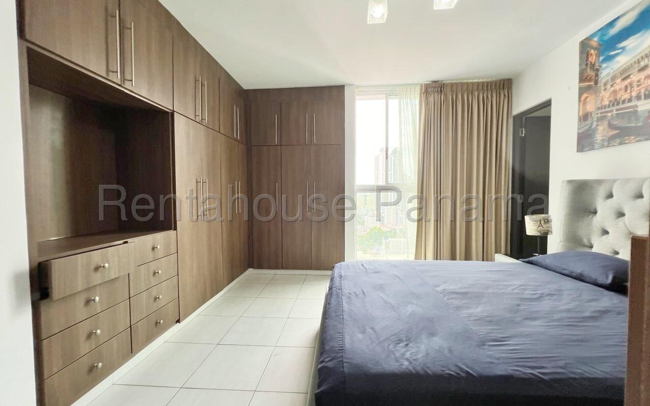 Second bedroom with built-in closet and window PH Trinity Panama