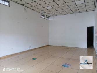 Empty retail or commercial interior with tiled floors and drop ceiling in Bugaba Chiriqui Panama