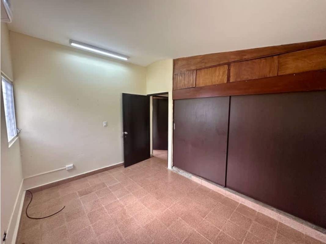 Bedroom with split AC built-in closet tile floors rental house Chanis Panama City