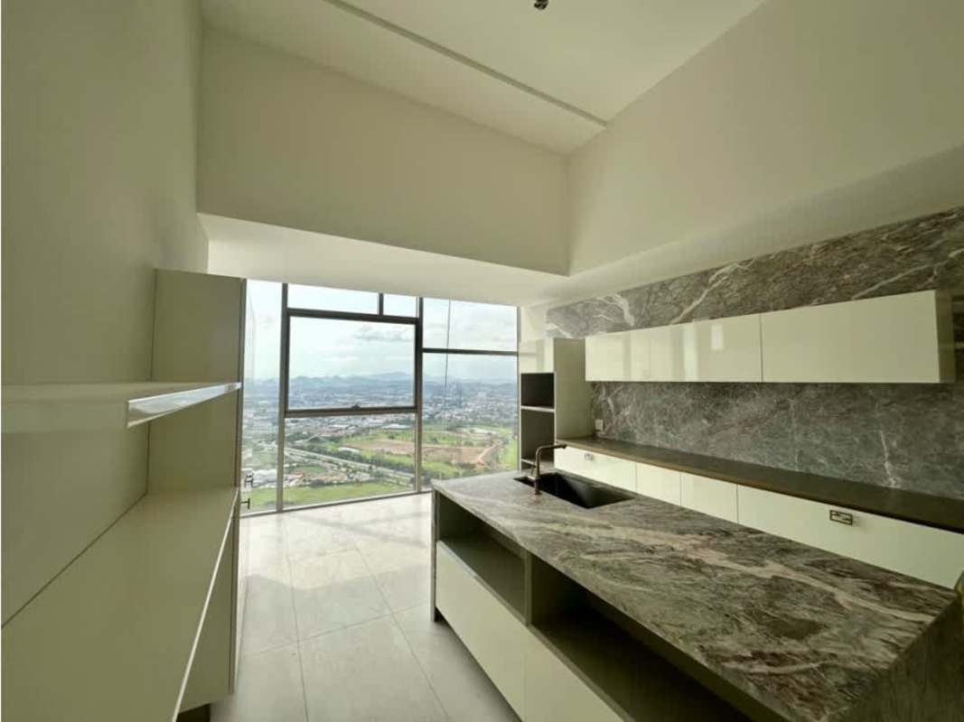 Luxury dining area with panoramic windows in La Maison Fendi Panama