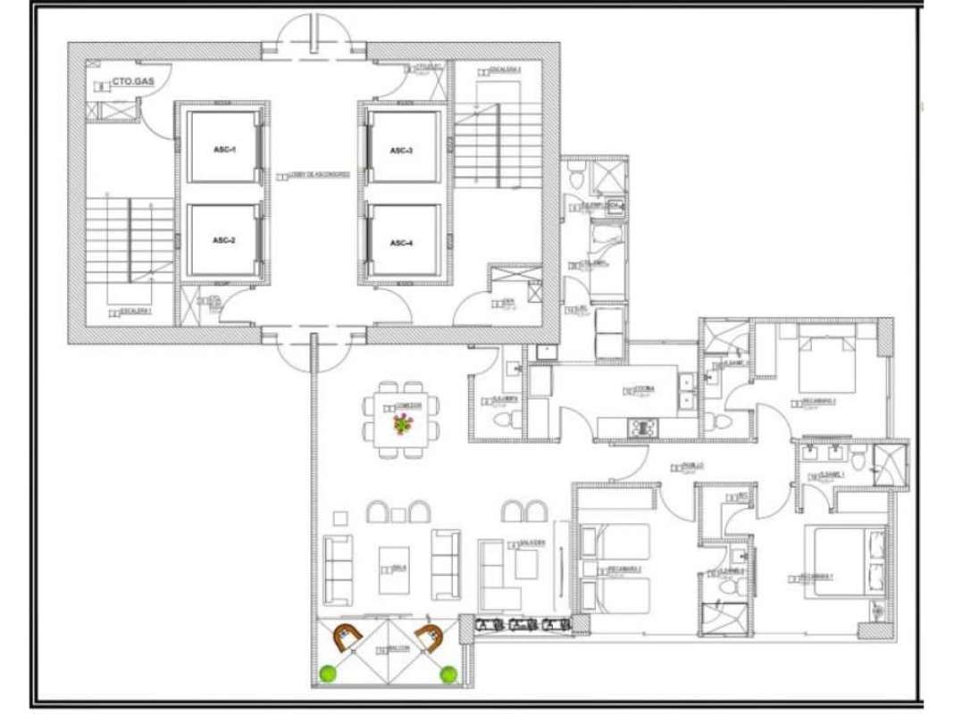 Rooftop pool with panoramic coastal and city skyline views at PH Bali Costa del Este