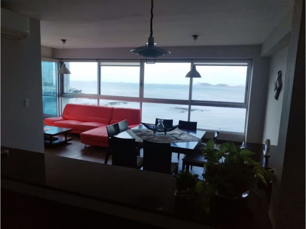 Bedroom with panoramic water views at PH Bayfront Avenida Balboa Panama
