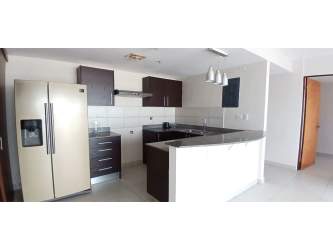 Private balcony overlooking landscaped gardens PH Midrise Panama Pacifico apartment for rent