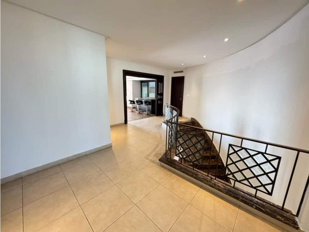 Spacious balcony overlooking Panama City at PH Golf Tower in Altos del Golf San Francisco